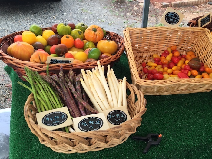Lots of incredible heirloom goodies to be found at the Farmer's Market