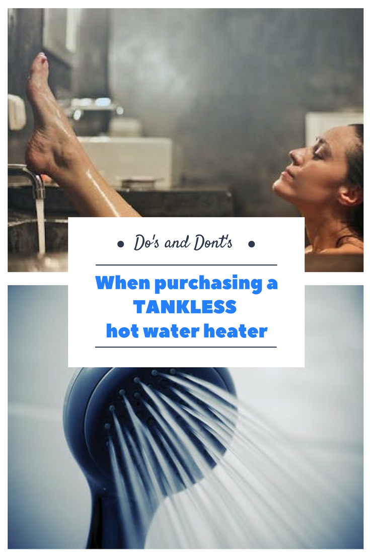 tankless water heater installation