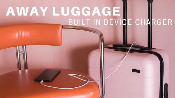 away Luggage built in charger