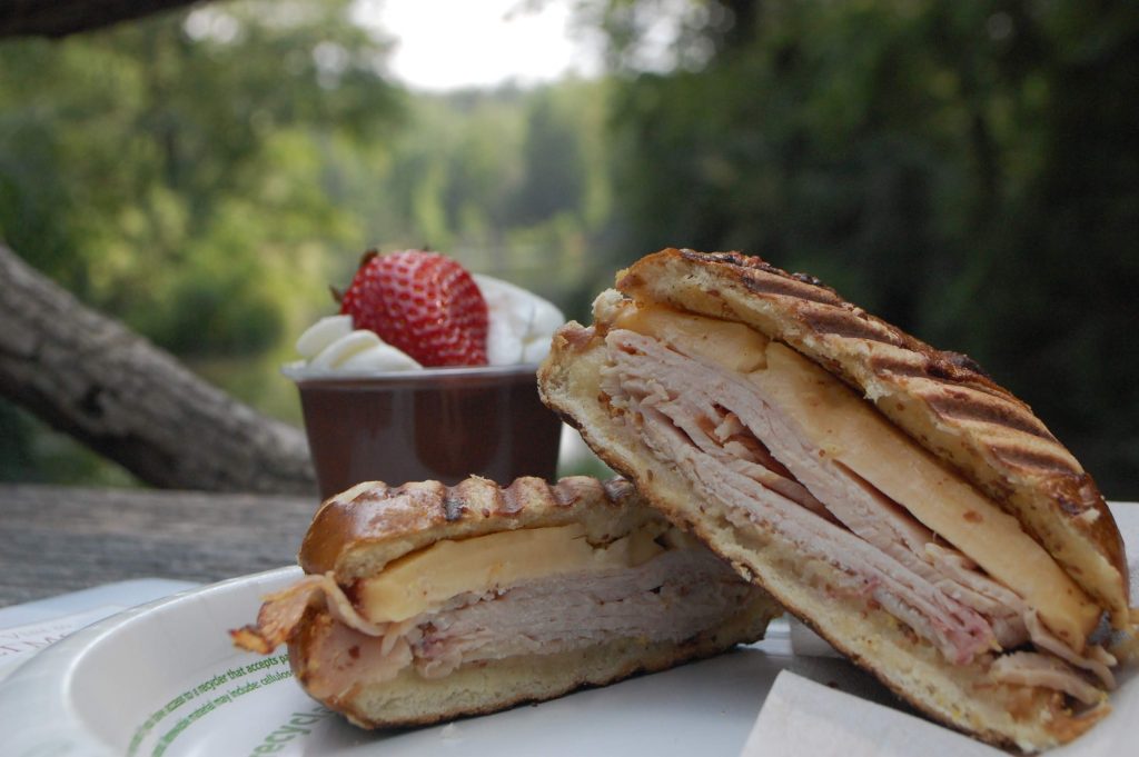 Well Bred Bakery and Cafe sandwich and dessert picnic at Biltmore