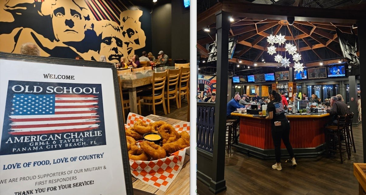 Patriotic restaurant in Panama City Beach