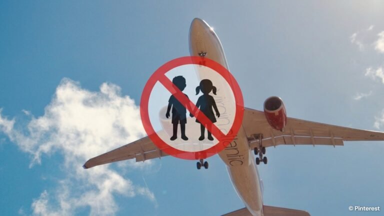 This flight bans children: here's what happens after landing